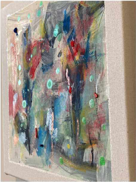 Psalm 63 v.7 Abstract Painting