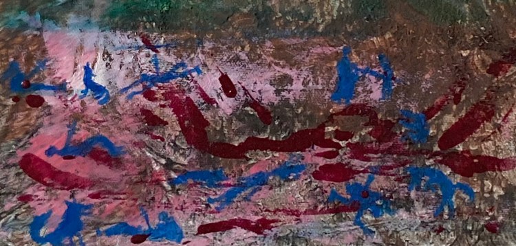 The portion of painting of Psalm 63:10